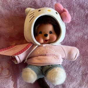 Hello Kitty Pink and White Plush Doll